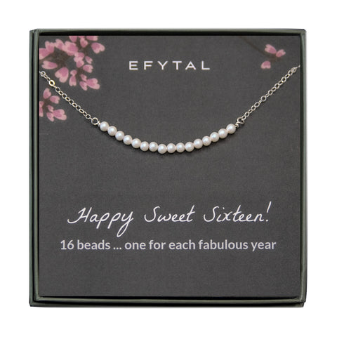 sydney pearl necklace • happy sweet sixteen