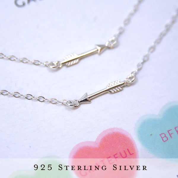 ursula arrow necklace set • happy galentine's day