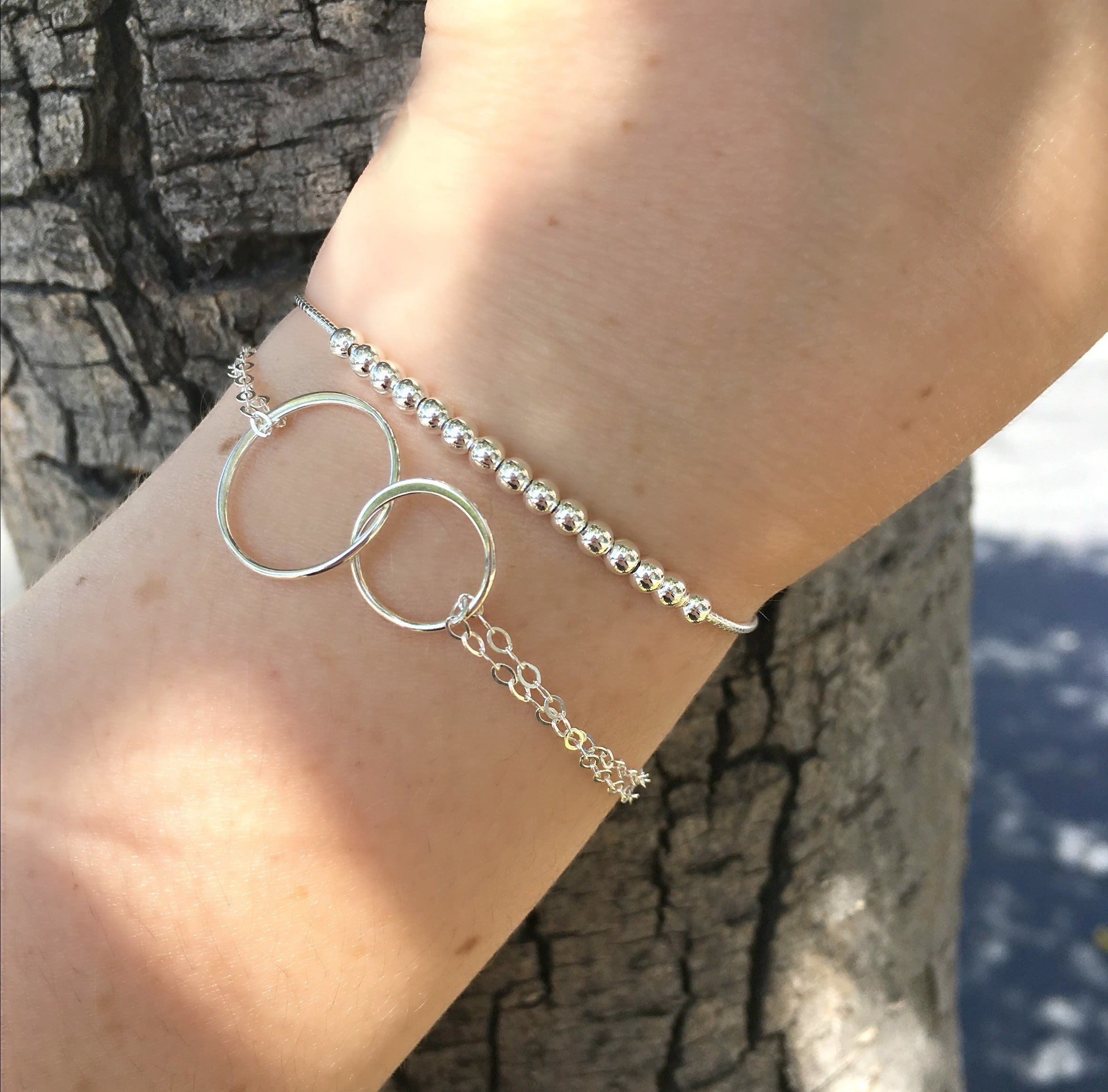 EFYTAL Silver 15 Bead Bracelet Best 15th Birthday Gift Ideas EFYTAL Jewelry
