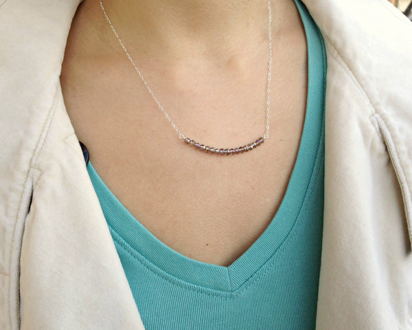 lia 17 bead necklace • happy 17th birthday