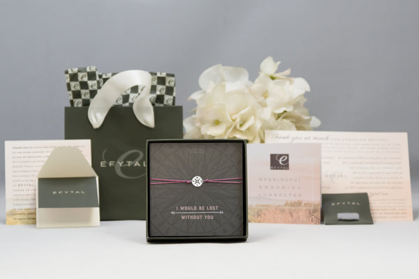 journey compass cord bracelet • i would be lost without you