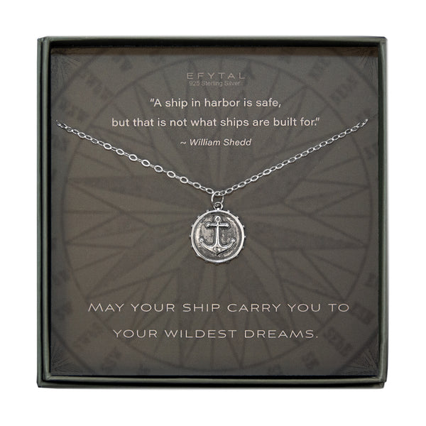 o'malley anchor heart necklace • wildest dreams