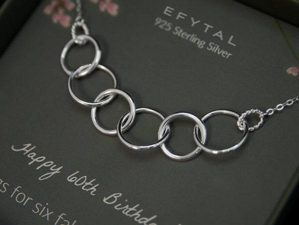 anita six ring necklace • happy 60th birthday