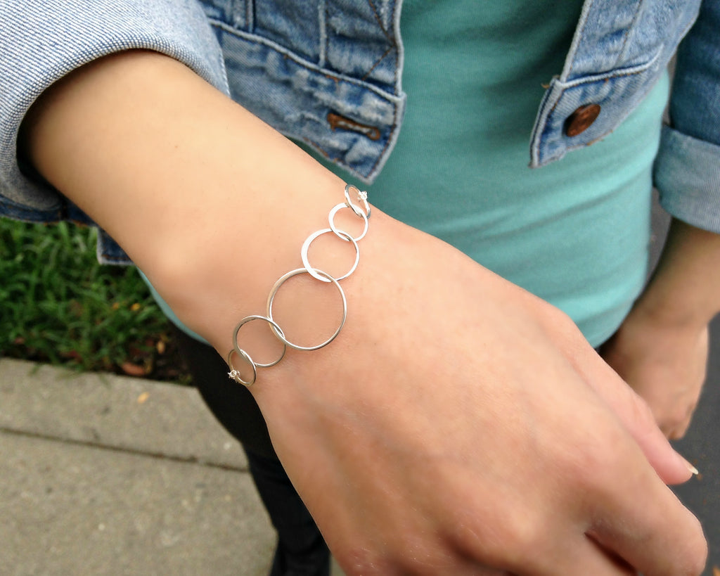 Josie Six Ring Bracelet Happy 50th Birthday for Her EFYTAL EFYTAL Jewelry