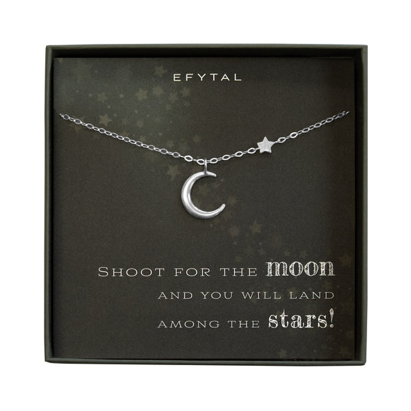 amaris moon & star necklace • shoot for the moon