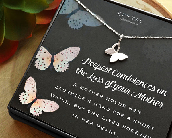 brenda butterfly necklace • loss of mother