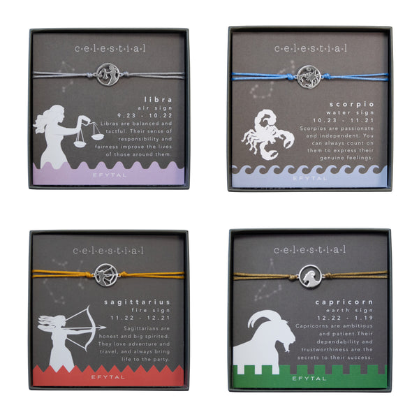 callisto cutout cord bracelet • celestial card