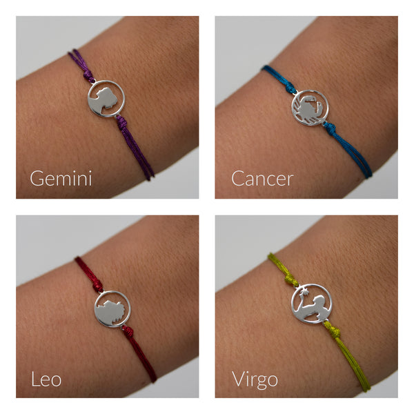 callisto cutout cord bracelet • celestial card