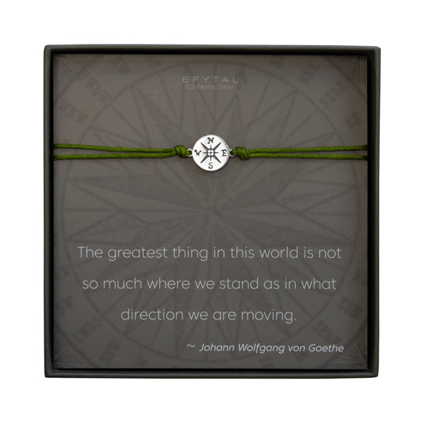 journey compass cord bracelet • direction