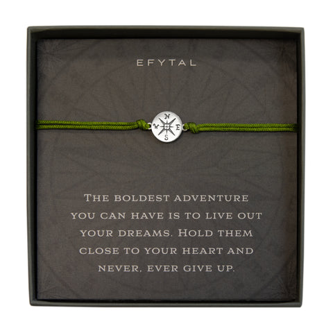 journey compass cord bracelet • boldest adventure
