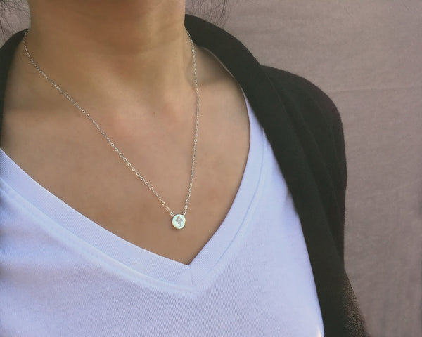 esperanza cz cross necklace • strength & dignity