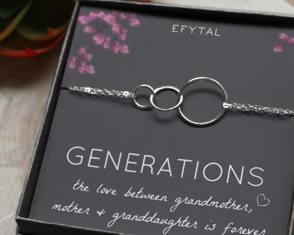josie three ring bracelet • generations, granddaughter
