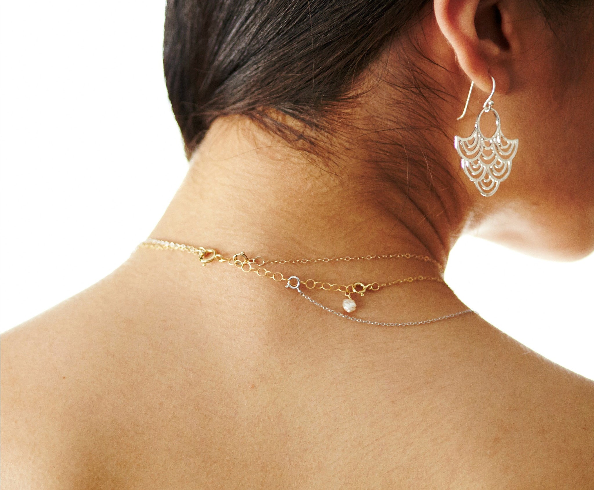 Adjustable necklace extender discount gold