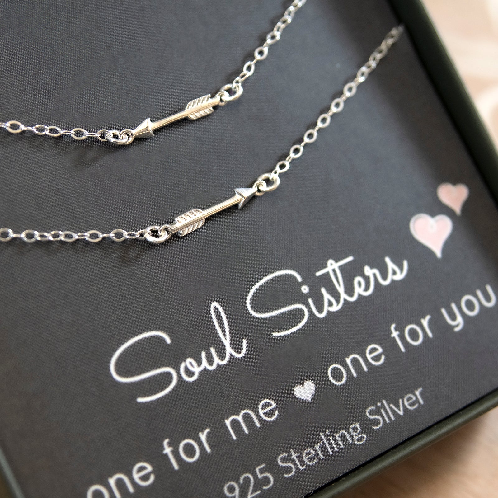 Beautiful Sister Bling Message Card Necklace Best Sister Jewelry