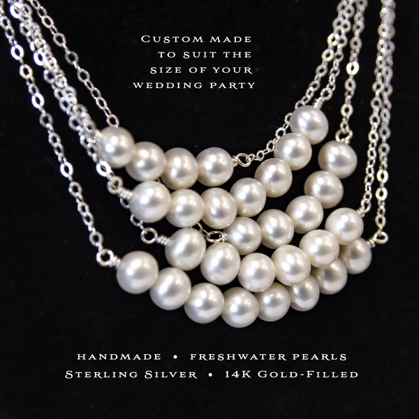 lovely handmade pearl necklaces