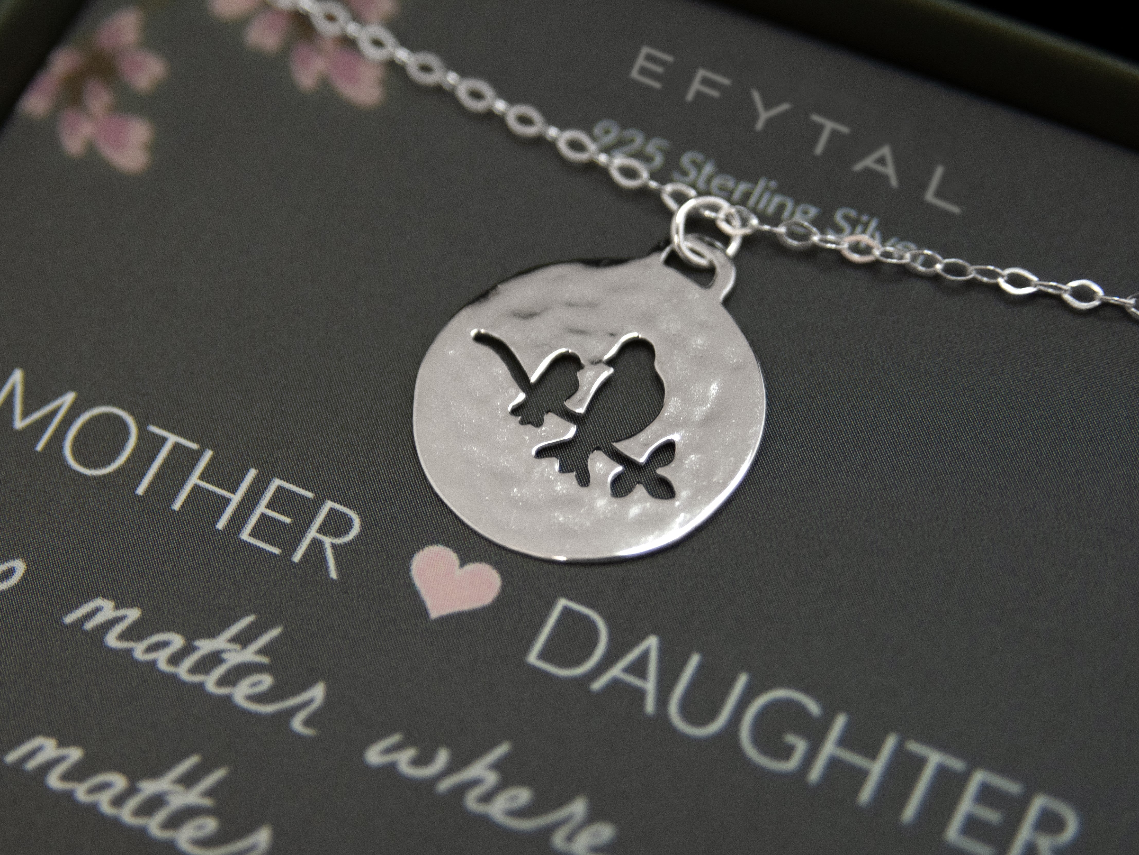Mom and sales baby matching necklace
