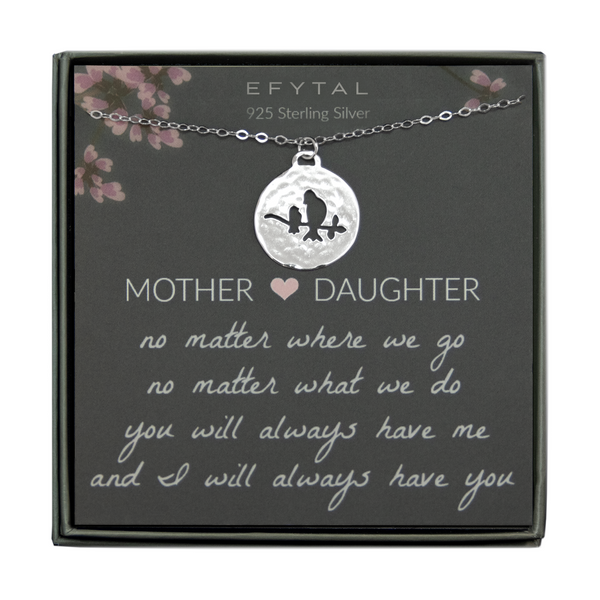 amanda mother & child necklace • mother & daughter, no matter where