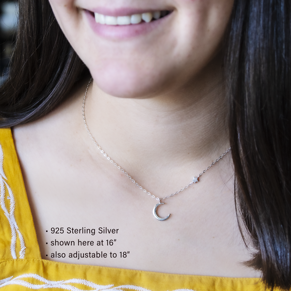 amaris moon & star necklace • congratulations graduate!