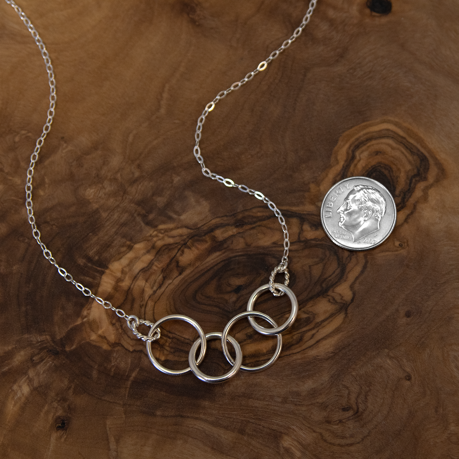 50th Birthday Sterling Silver Ring Necklace – charlieboots