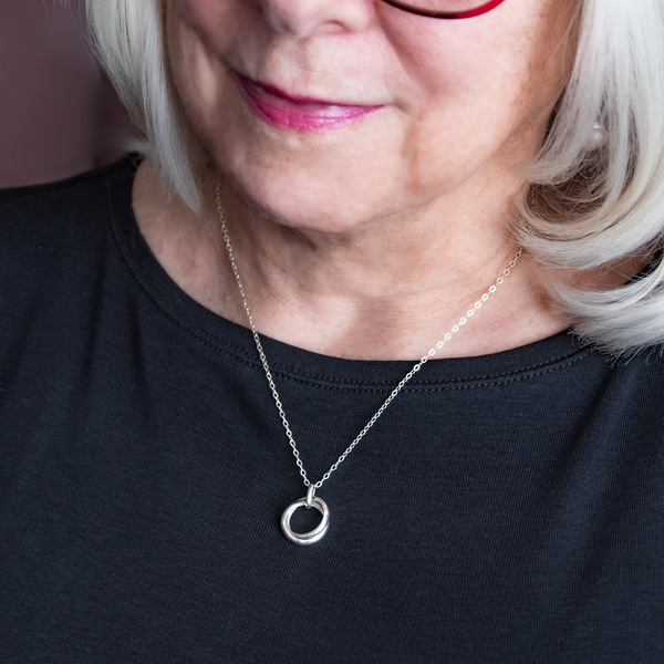 anna double ring necklace • valentine, forever favorite girl