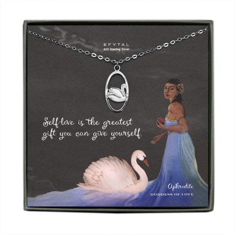 aphrodite swan necklace • self love