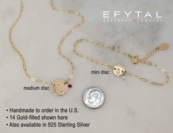 ashton initial bracelet • 16th birthday confetti