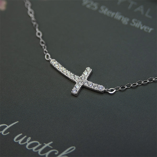avery adorned cross necklace • peace of Jesus