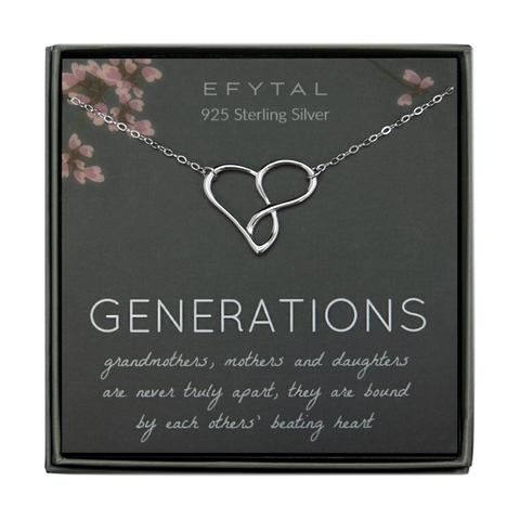 billie eternal heart necklace • generations, never apart