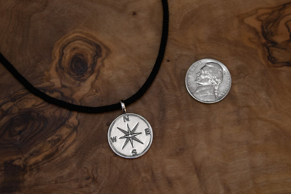 boone men's compass necklace • i would be lost without you