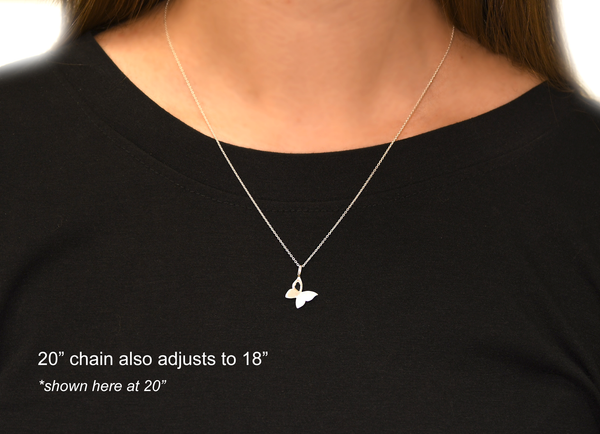 brenda butterfly necklace • retirement