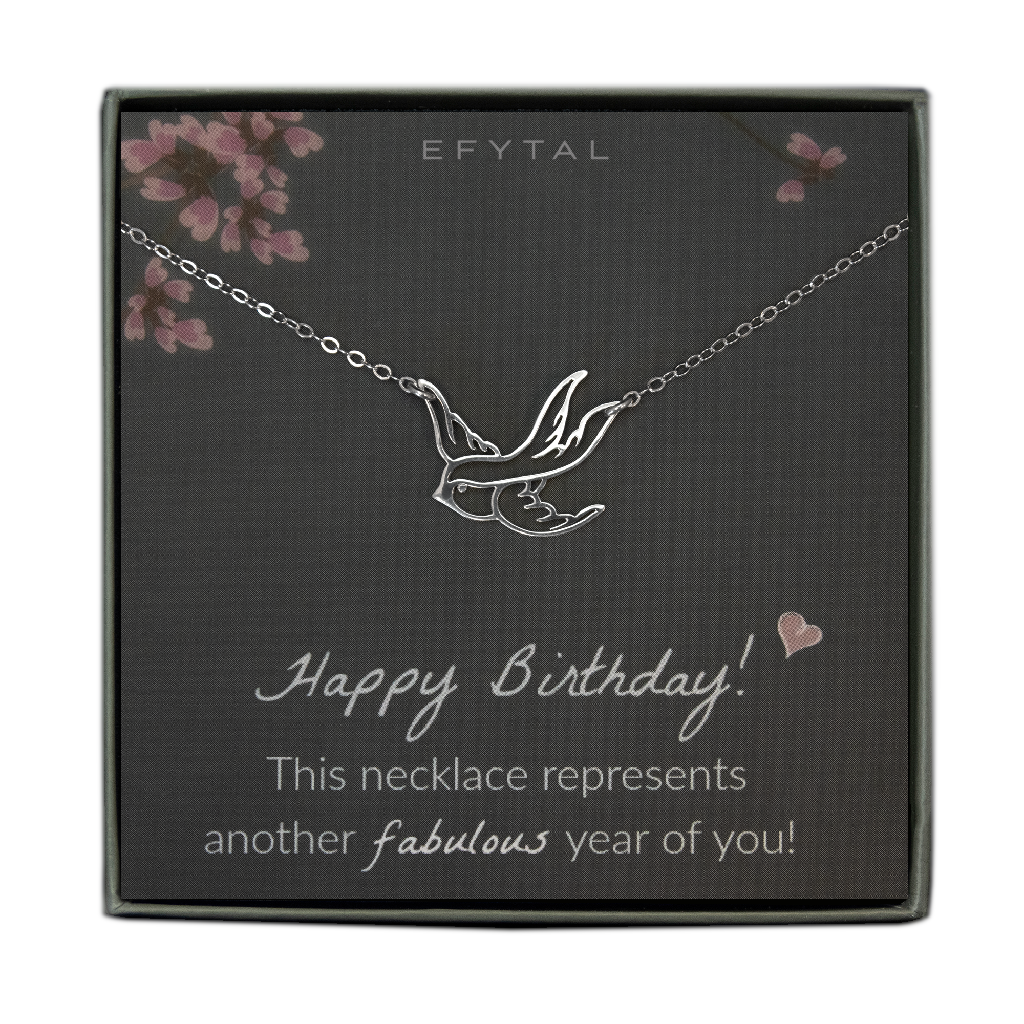 carrington sparrow necklace • happy birthday - EFYTAL Jewelry