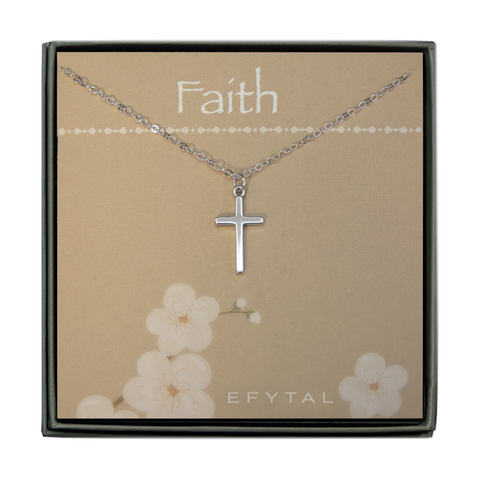 charity timeless cross necklace • faith