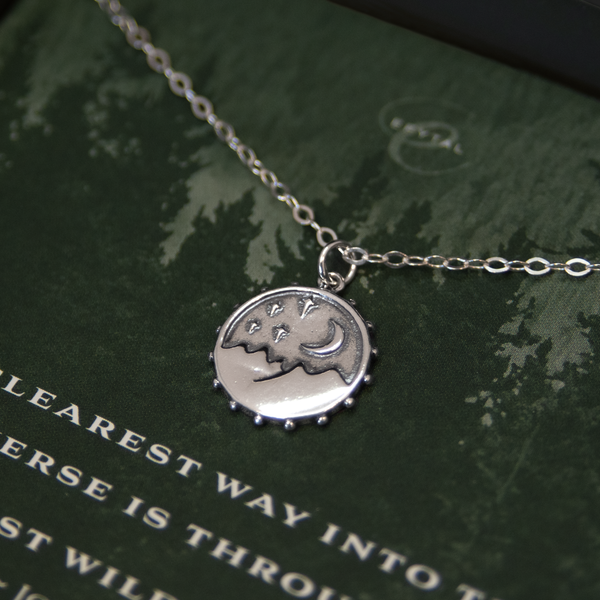 danenberg mountain motif necklace • into the universe