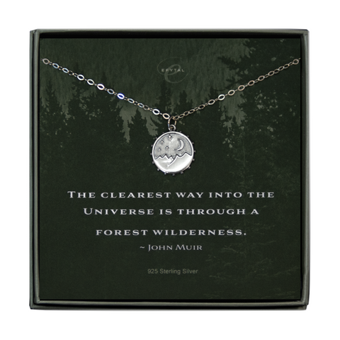 danenberg mountain motif necklace • into the universe