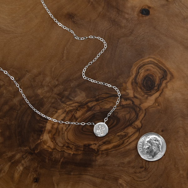 esperanza cz cross necklace • strength & dignity