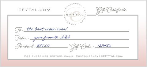 EFYTAL Jewelry Gift Card