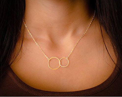 josie connected ring necklace, goldtone • sisters for eternity