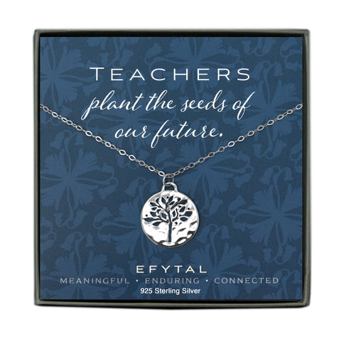 hannah silver tree of life necklace • teachers