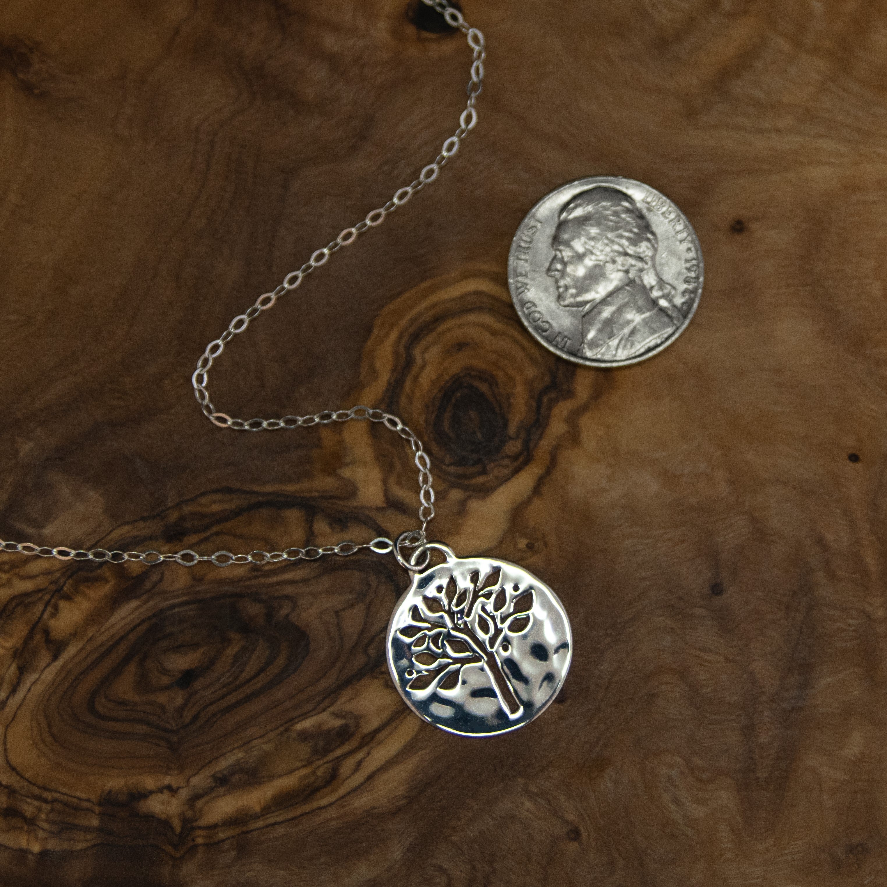 Tree of Life Necklace with Optional Birthstone – CharmedJewellery.co.uk