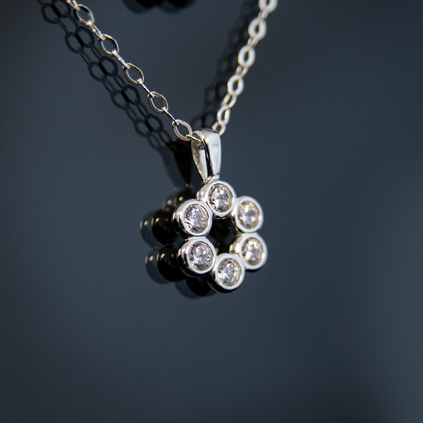 harper six cz necklace  •  happy 60th birthday