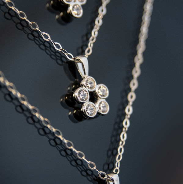 harper five cz necklace  •  happy 50th birthday