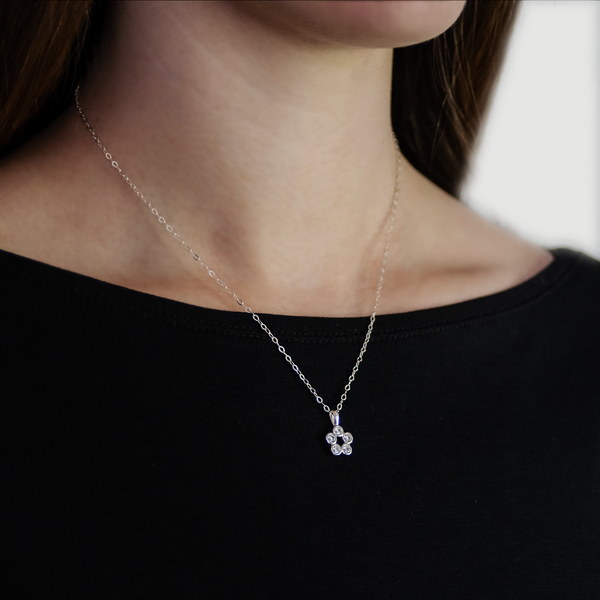 harper five cz necklace  •  happy 50th birthday