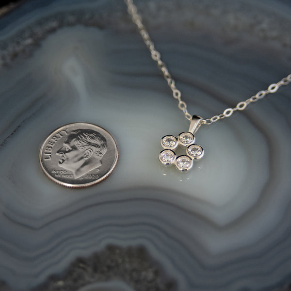 harper five cz necklace  •  happy 50th birthday