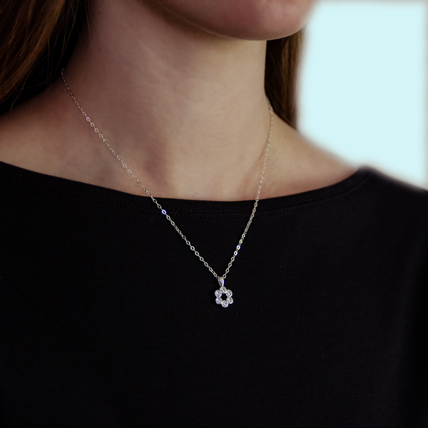 harper six cz necklace  •  happy 60th birthday
