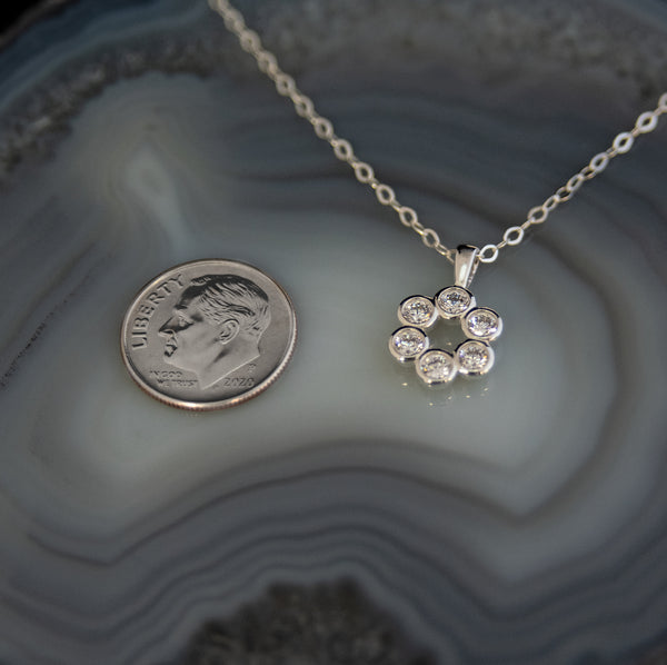 harper six cz necklace  •  happy 60th birthday