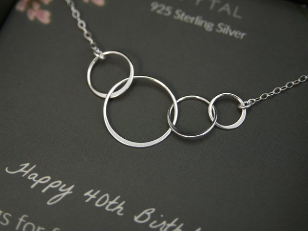 josie four ring necklace • happy 40th birthday