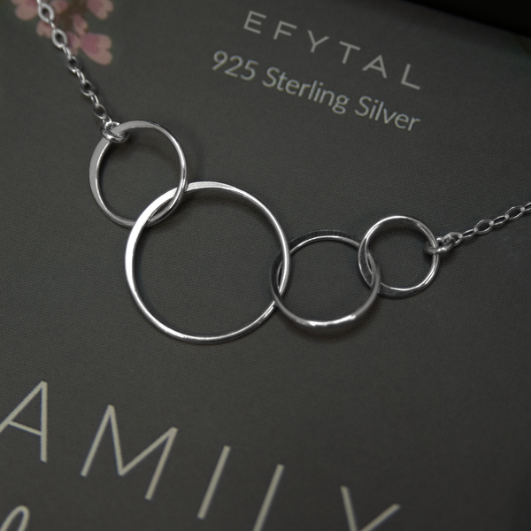 josie four ring necklace • family