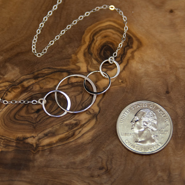 josie four ring necklace • friendship for eternity