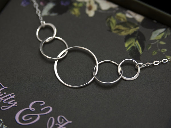 josie five ring necklace • fifty & fabulous