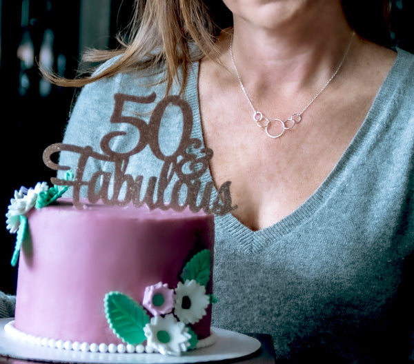 josie five ring necklace • fifty & fabulous